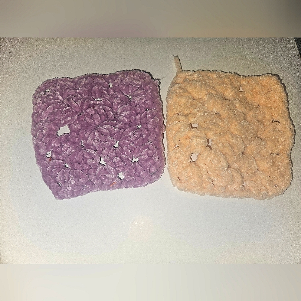 Grannysquare coasters (homemade)